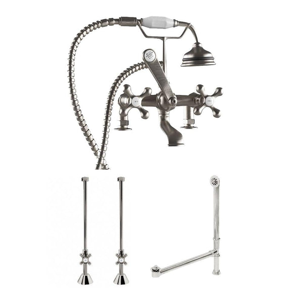 BRITISH TELEPHONE FAUCET FOR CLAWFOOT TUB DECK MOUNT PACKAGE - Oasis Bathtubs