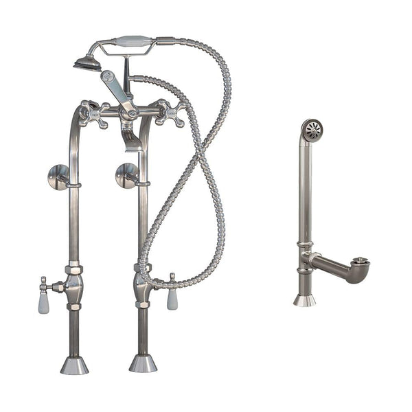 BRITISH TELEPHONE FAUCET & WATER SUPPLY LINES PACKAGE - Oasis Bathtubs