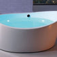 EAGO AM2130 66" ROUND FREE STANDING ACRYLIC AIR BUBBLE BATHTUB - Oasis Bathtubs