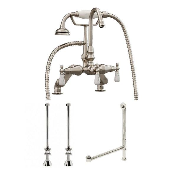 ENGLISH TELEPHONE GOOSENECK DECK MOUNTED FAUCET PACKAGE - Oasis Bathtubs