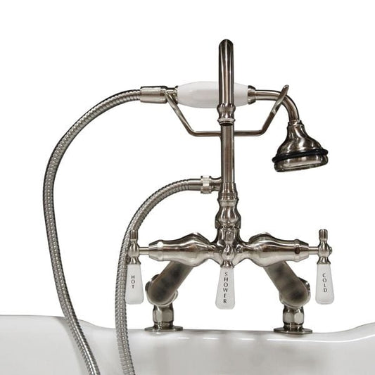 ENGLISH TELEPHONE GOOSENECK DECK MOUNTED FAUCET PACKAGE - Oasis Bathtubs